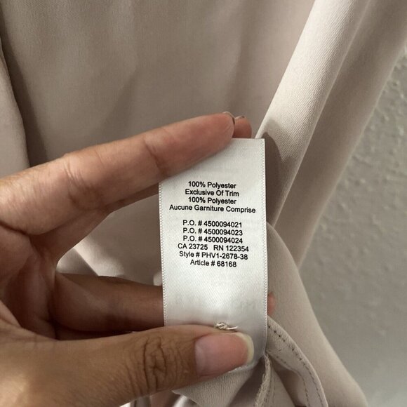 S2 Aritzia Babaton Sleeveless Blouse Tank Top Light Pink Cream Size XXS - Picture 6 of 7